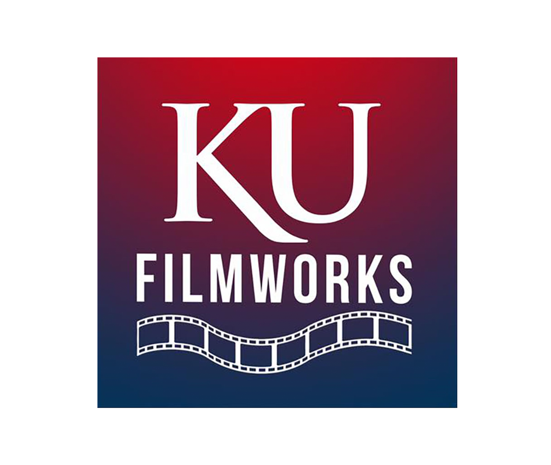 KU Filmworks logo with filmstrip graphic beneath the text.